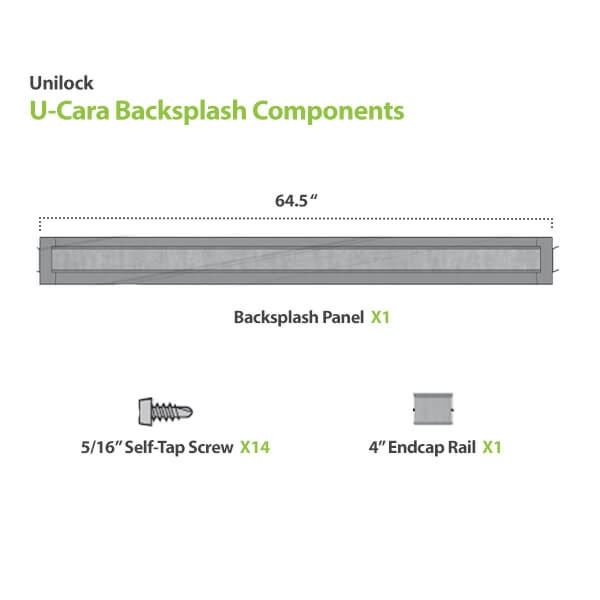Unilock U-Cara Outdoor Kitchen Back